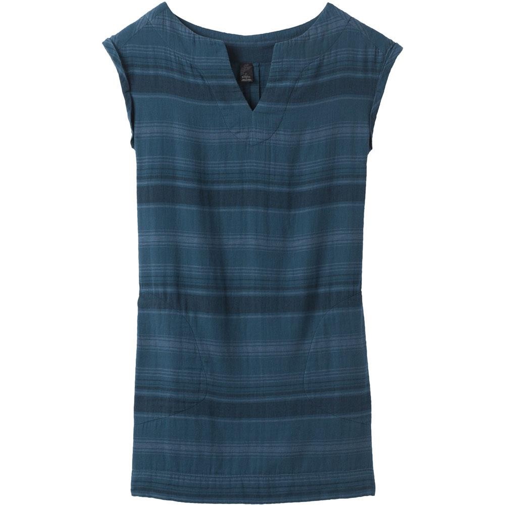 PRANA KAI DRESS BLUE STRIPED SIZE XL